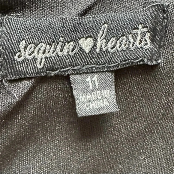 Sequin Hearts Sleeveless Leopard Animal Print Cocktail Party Dress Jr Size 11 - Picture 8 of 8